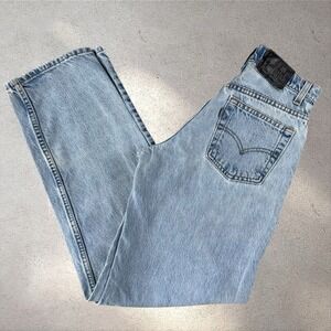 Vintage 90s Levi's Silvertab Loose Jeans Fits Women's 26x31 USA Light Wash Denim